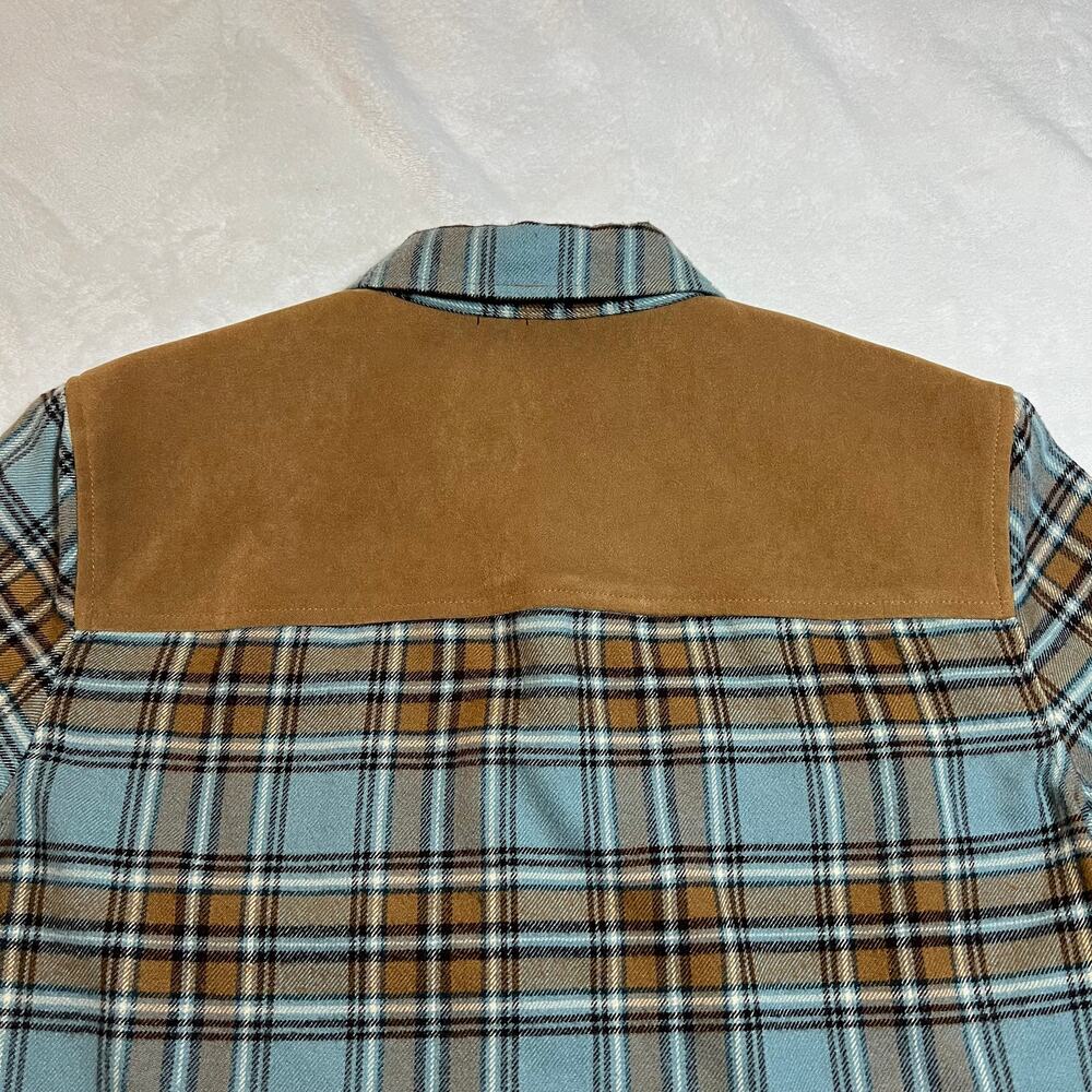 Norton Mcnaughton Petites Western Plaid Flannel Button Up Shirt Jacket Size PL - Picture 6 of 11